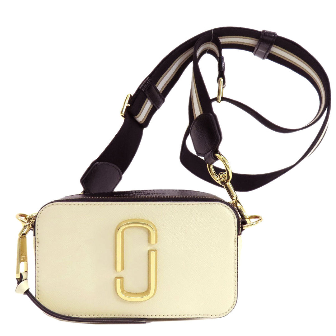 MARC JACOBS Shoulder Bag PVC white Snapshot Double J