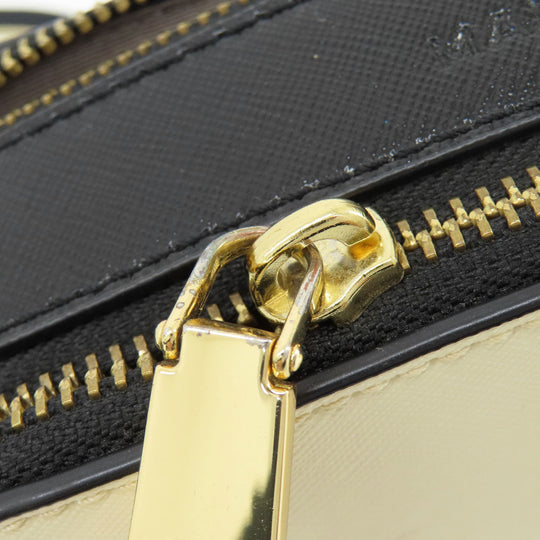 MARC JACOBS Shoulder Bag PVC white Snapshot Double J