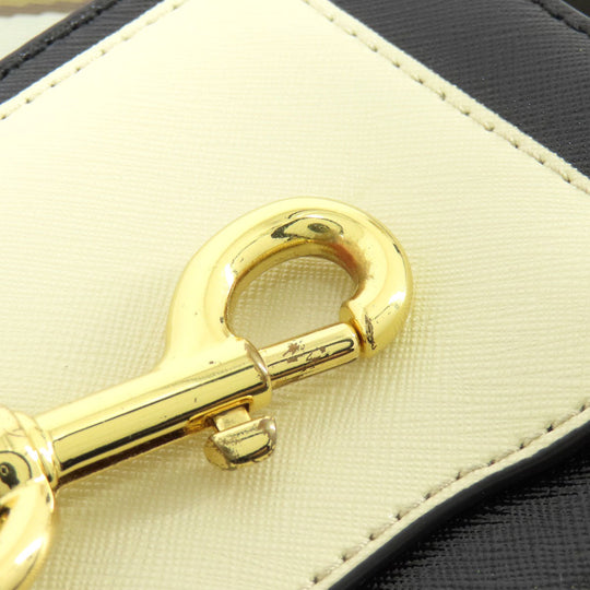 MARC JACOBS Shoulder Bag PVC white Snapshot Double J