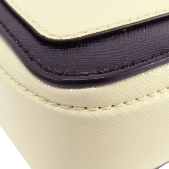 MARC JACOBS Shoulder Bag PVC white Snapshot Double J