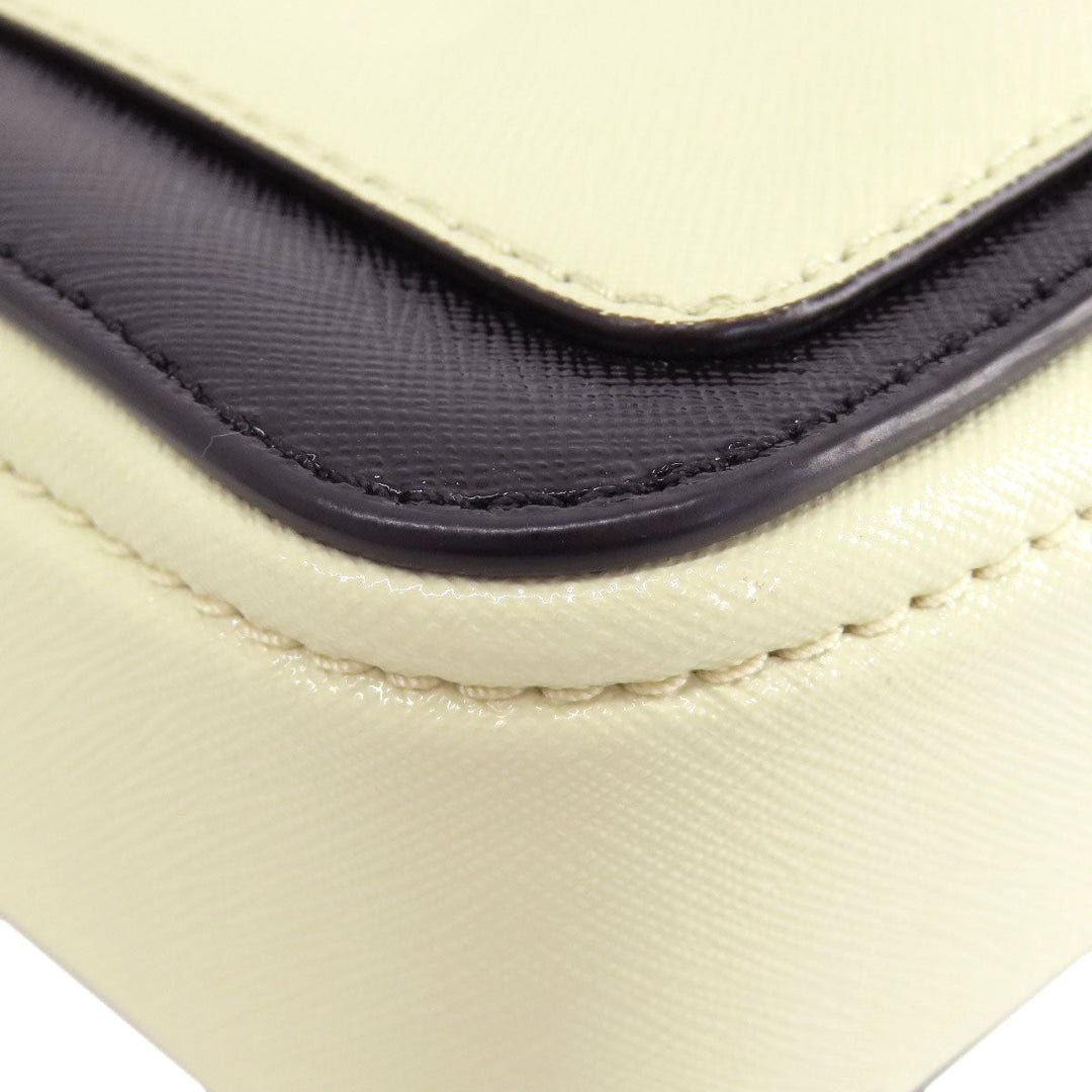 MARC JACOBS Shoulder Bag PVC white Snapshot Double J