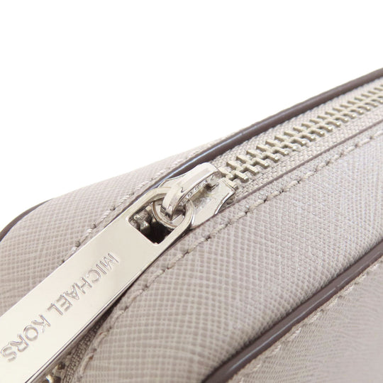 MICHAEL KORS Shoulder Bag PVC gray logo Women Used Authentic
