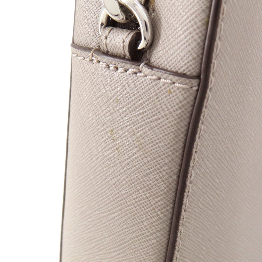 MICHAEL KORS Shoulder Bag PVC gray logo Women Used Authentic