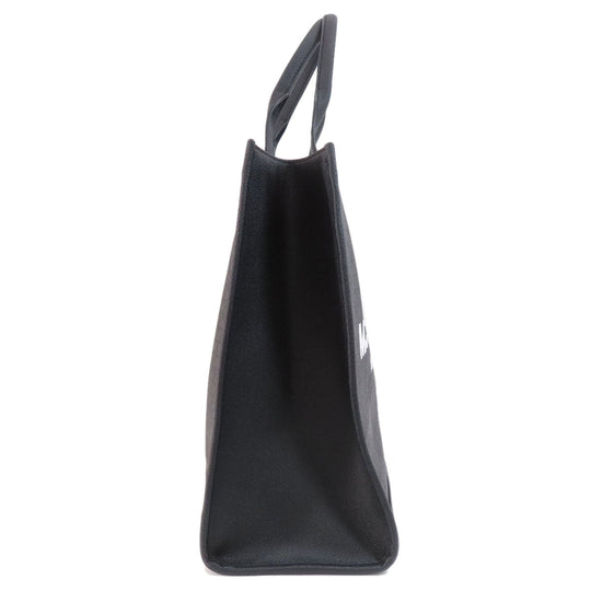 MICHAEL KORS Tote Bag PVC black MK signature Women Used Authentic