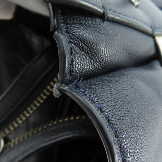 COACH Handbag 37731 Denim, Leather blue 2WAY Women Used Authentic