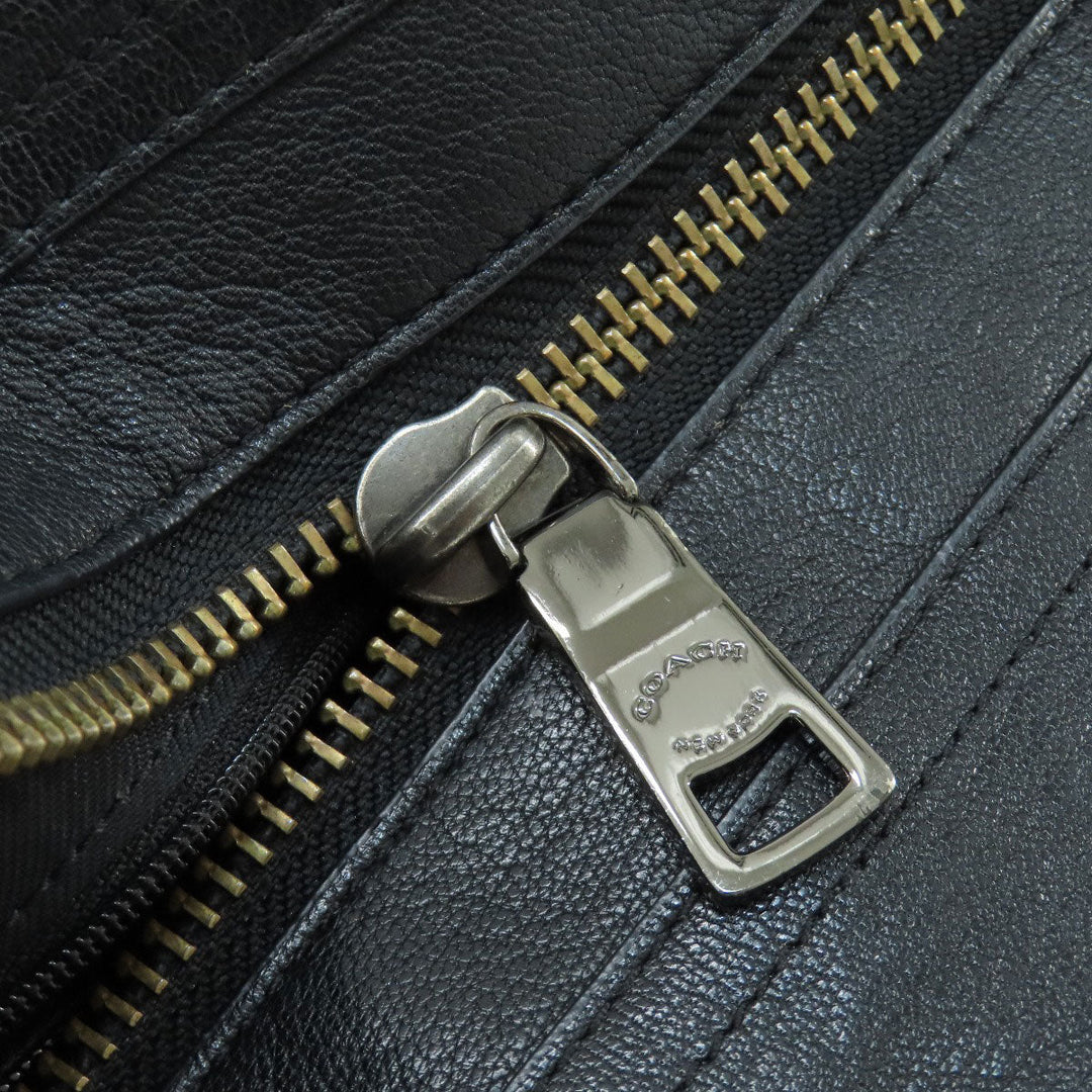 COACH Handbag 37731 Denim, Leather blue 2WAY Women Used Authentic