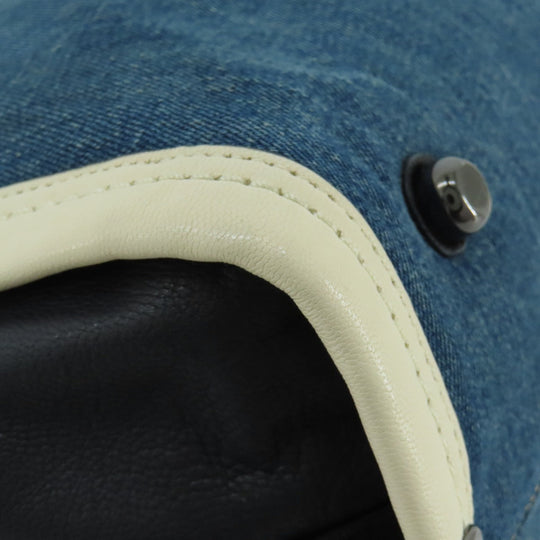 COACH Handbag 37731 Denim, Leather blue 2WAY Women Used Authentic