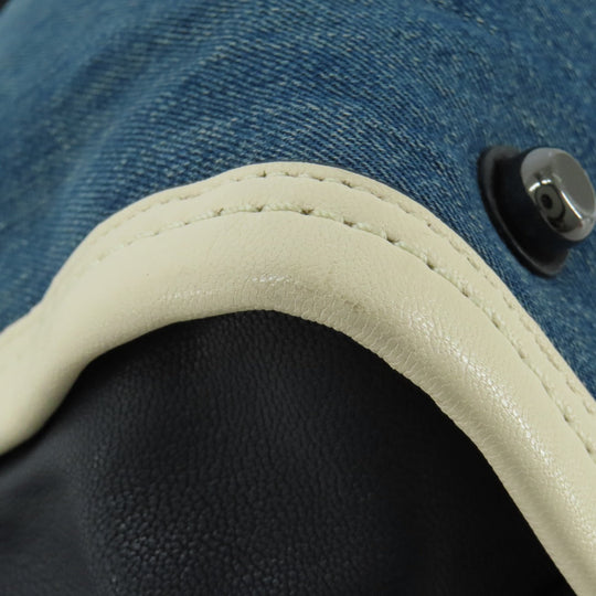 COACH Handbag 37731 Denim, Leather blue 2WAY Women Used Authentic