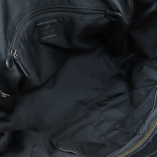 COACH Handbag 37731 Denim, Leather blue 2WAY Women Used Authentic