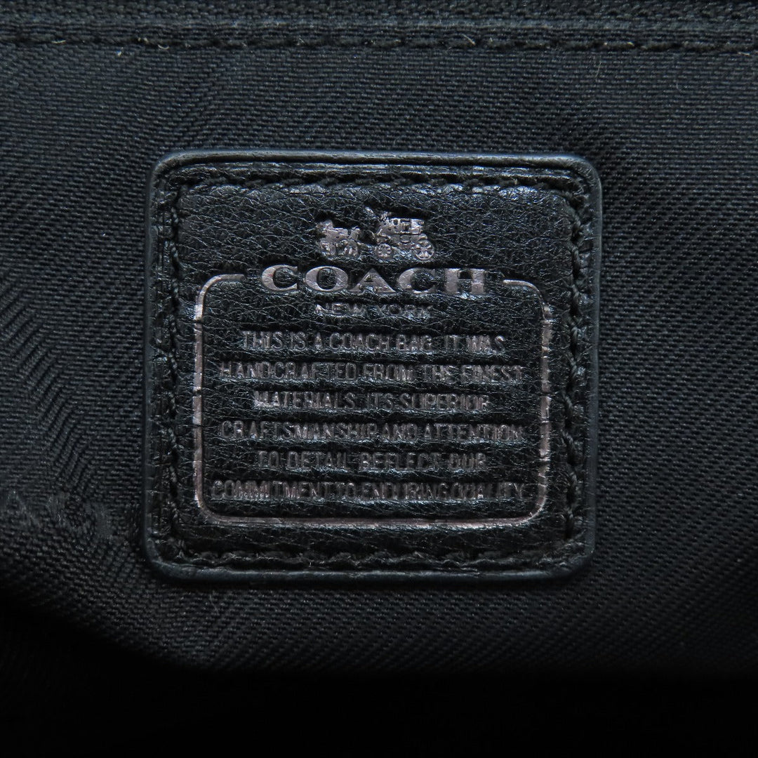 COACH Handbag 37731 Denim, Leather blue 2WAY Women Used Authentic