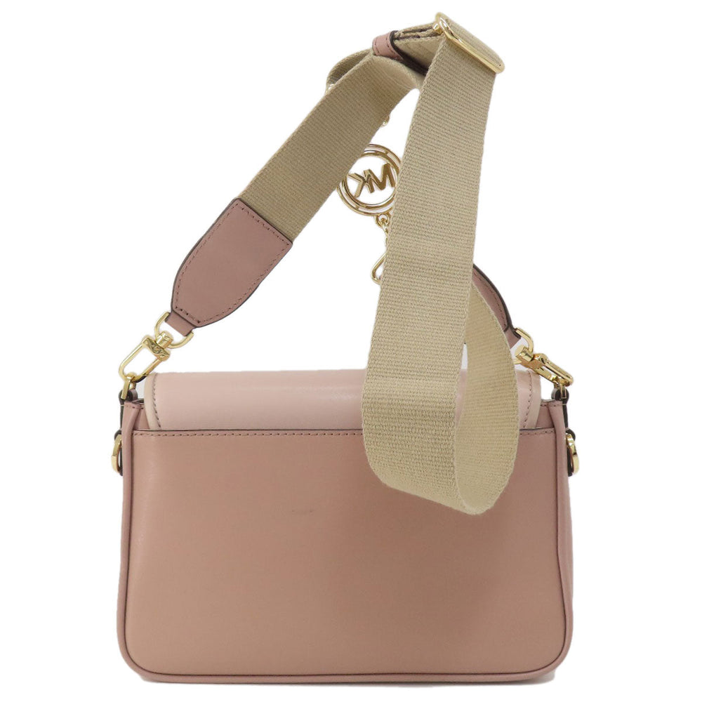 MICHAEL KORS Shoulder Bag leather pink logo Women Used Authentic