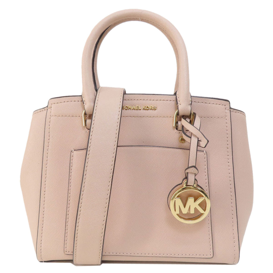 MICHAEL KORS Handbag leather pink 2WAY Women Used Authentic