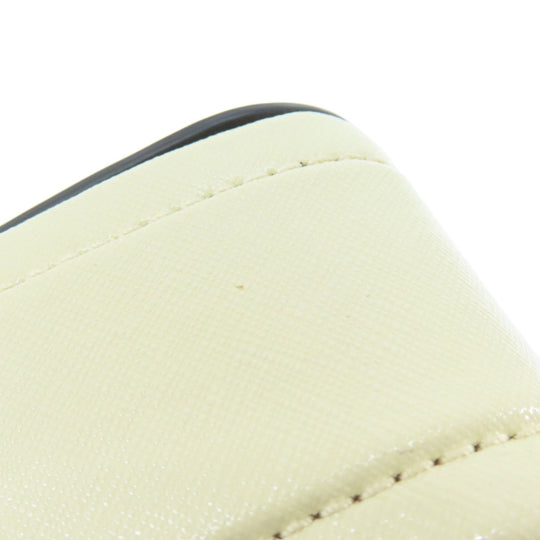 MARC JACOBS Shoulder Bag PVC white Snapshot Double J Women Used Authentic