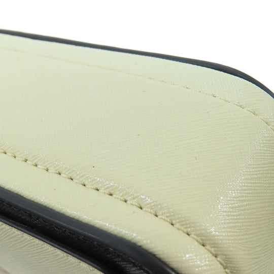 MARC JACOBS Shoulder Bag PVC white Snapshot Double J Women Used Authentic