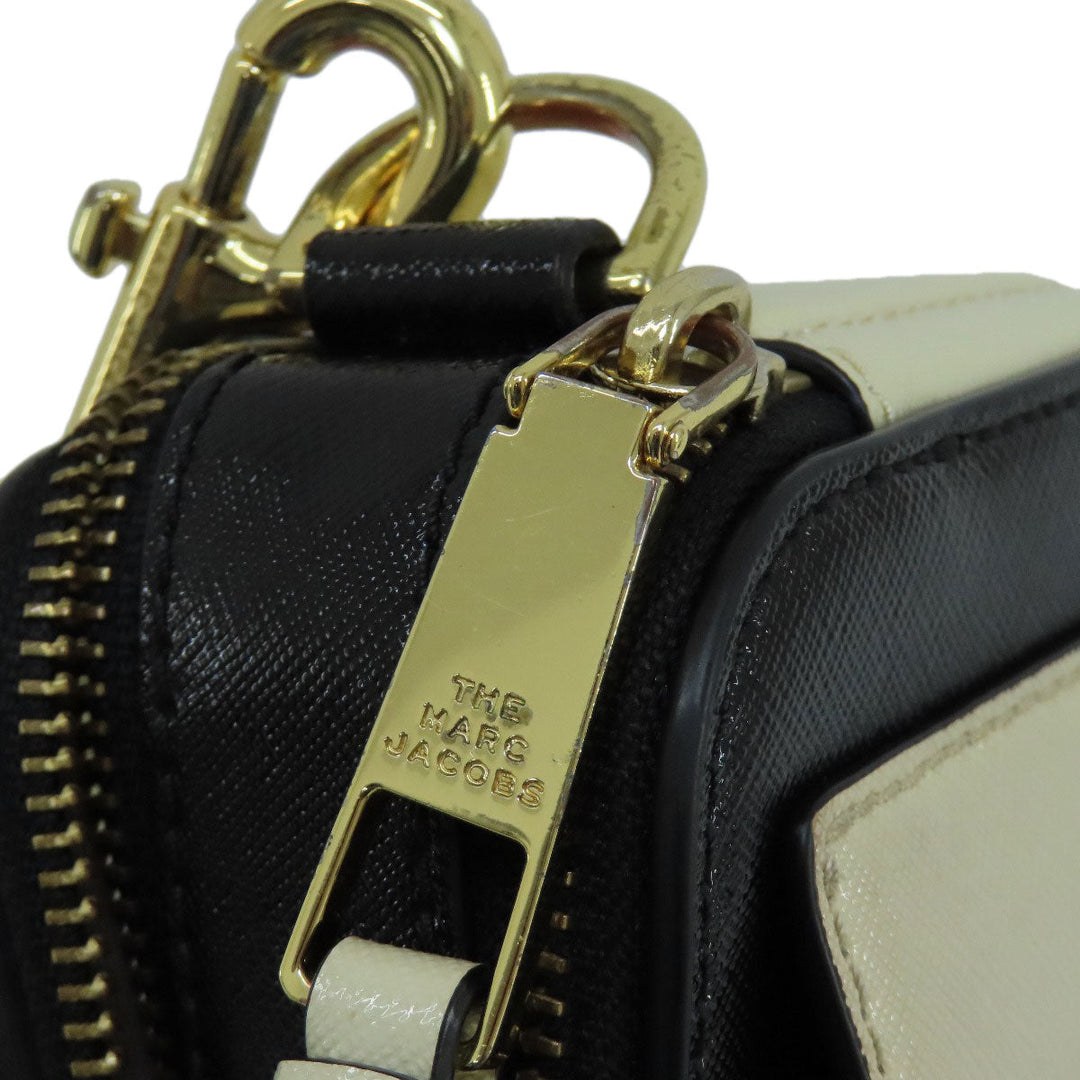 MARC JACOBS Shoulder Bag PVC white Snapshot Double J Women Used Authentic