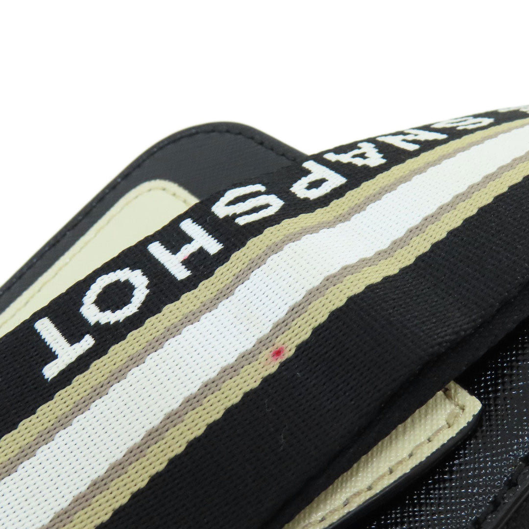 MARC JACOBS Shoulder Bag PVC white Snapshot Double J Women Used Authentic