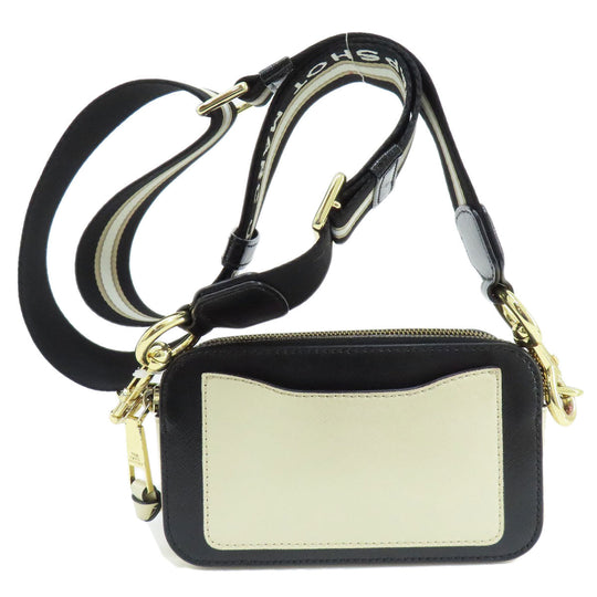 MARC JACOBS Shoulder Bag PVC white Snapshot Double J Women Used Authentic