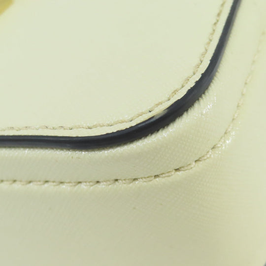 MARC JACOBS Shoulder Bag PVC white Snapshot Double J Women Used Authentic