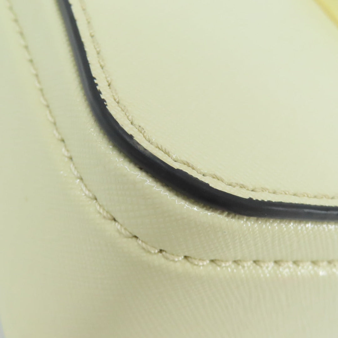 MARC JACOBS Shoulder Bag PVC white Snapshot Double J Women Used Authentic