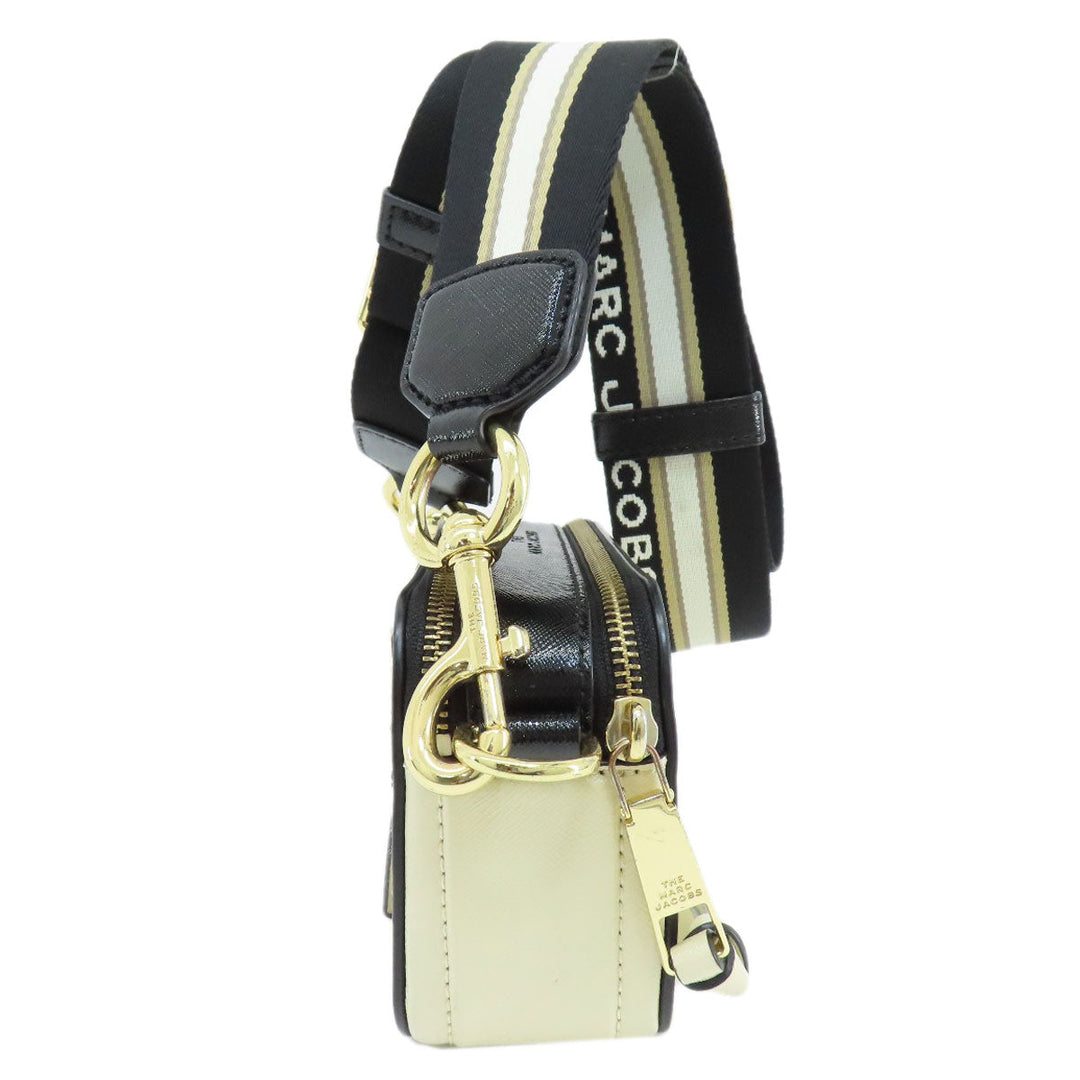 MARC JACOBS Shoulder Bag PVC white Snapshot Double J Women Used Authentic