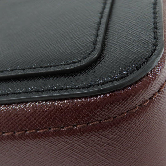 MARC JACOBS Shoulder Bag PVC black Snapshot Double J