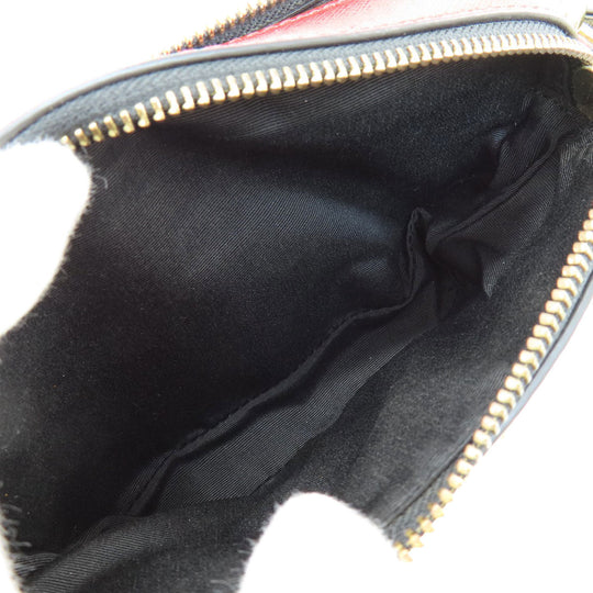 MARC JACOBS Shoulder Bag PVC black Snapshot Double J