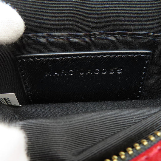 MARC JACOBS Shoulder Bag PVC black Snapshot Double J