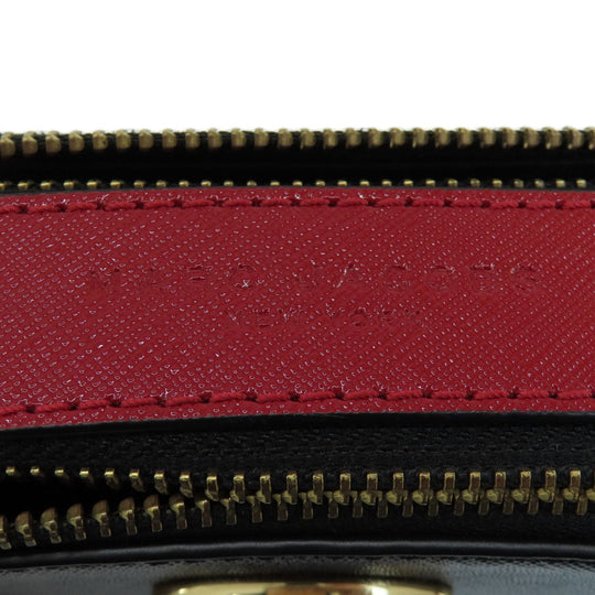 MARC JACOBS Shoulder Bag PVC black Snapshot Double J