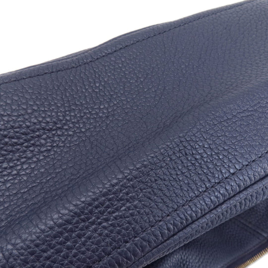 MICHAEL KORS Shoulder Bag leather Navy one belt 2WAY Women Used Authentic