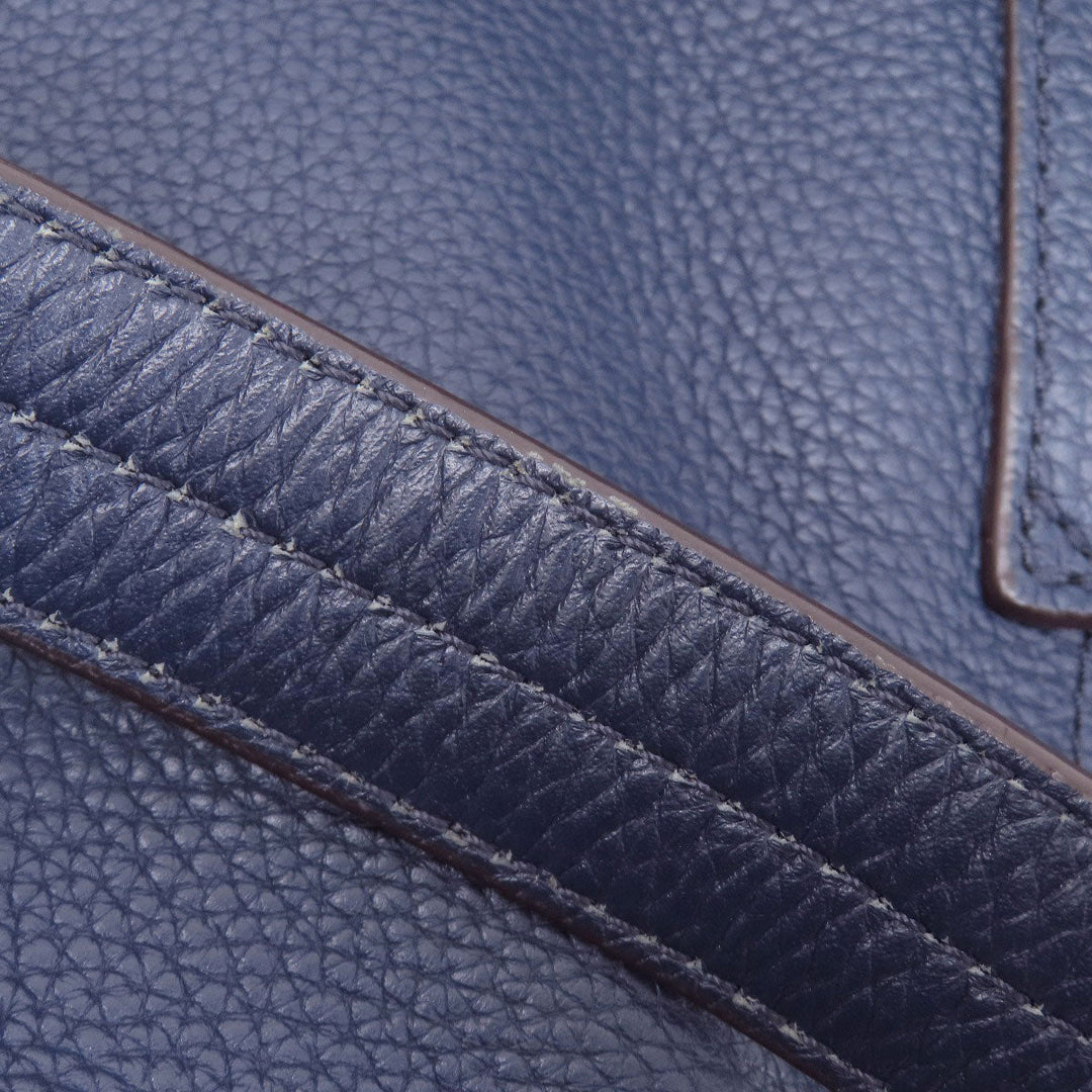 MICHAEL KORS Shoulder Bag leather Navy one belt 2WAY Women Used Authentic