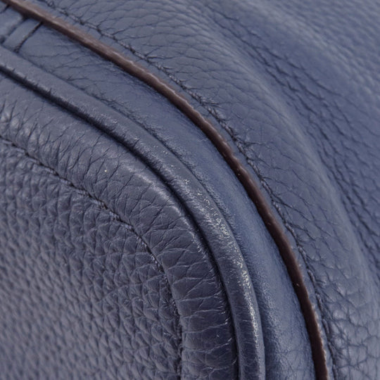 MICHAEL KORS Shoulder Bag leather Navy one belt 2WAY Women Used Authentic