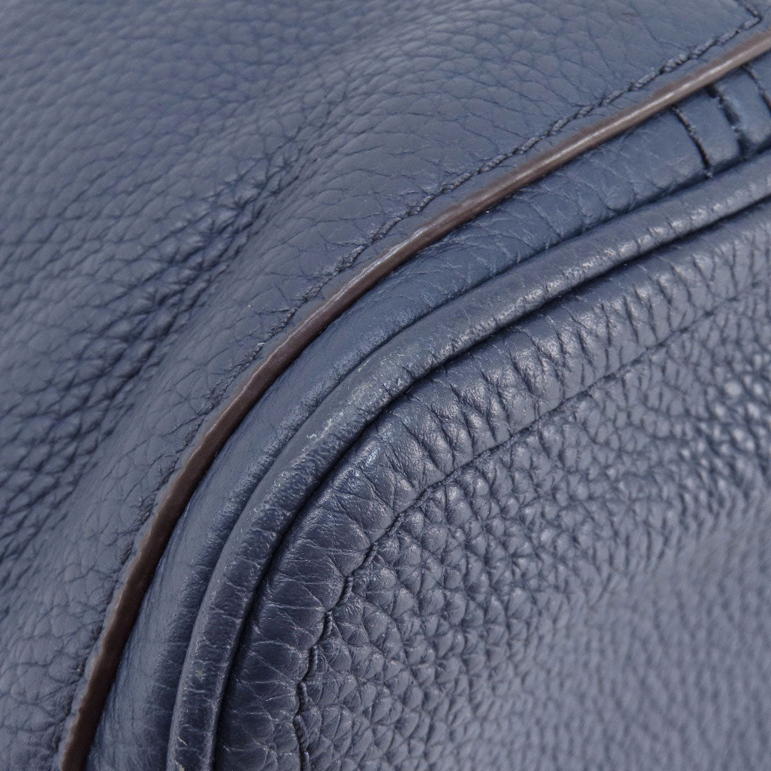 MICHAEL KORS Shoulder Bag leather Navy one belt 2WAY Women Used Authentic