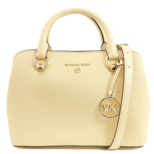 MICHAEL KORS Handbag PVC beige 2WAY Women Used Authentic