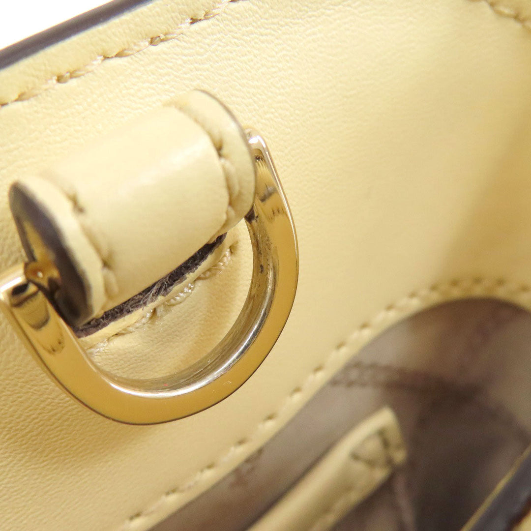 MICHAEL KORS Handbag PVC beige 2WAY Women Used Authentic