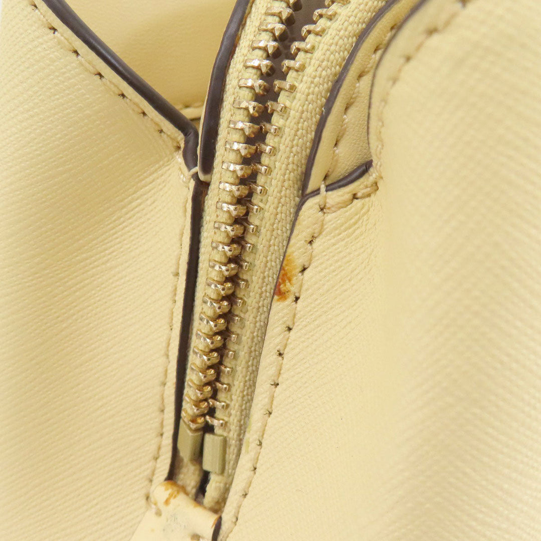 MICHAEL KORS Handbag PVC beige 2WAY Women Used Authentic