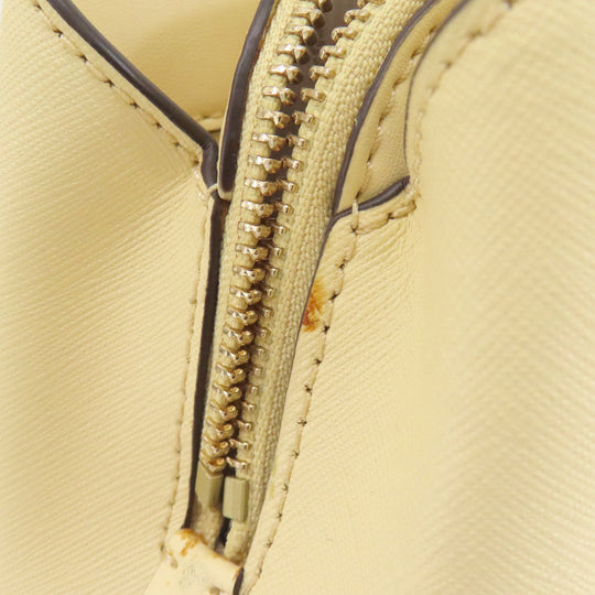 MICHAEL KORS Handbag PVC beige 2WAY Women Used Authentic