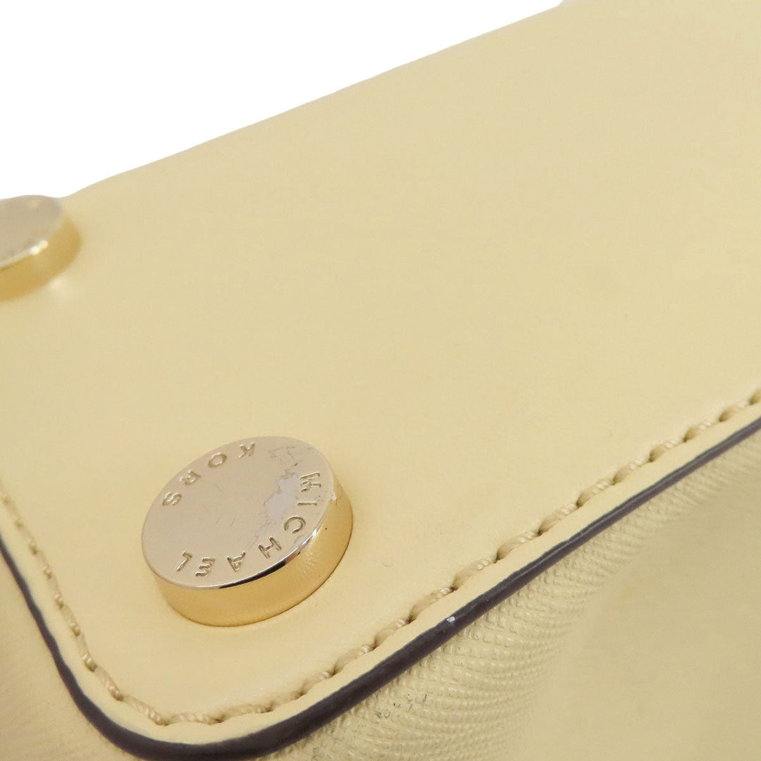 MICHAEL KORS Handbag PVC beige 2WAY Women Used Authentic