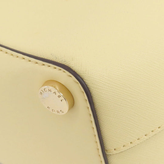 MICHAEL KORS Handbag PVC beige 2WAY Women Used Authentic