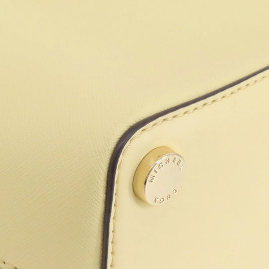 MICHAEL KORS Handbag PVC beige 2WAY Women Used Authentic