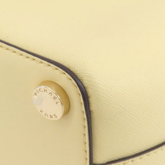 MICHAEL KORS Handbag PVC beige 2WAY Women Used Authentic