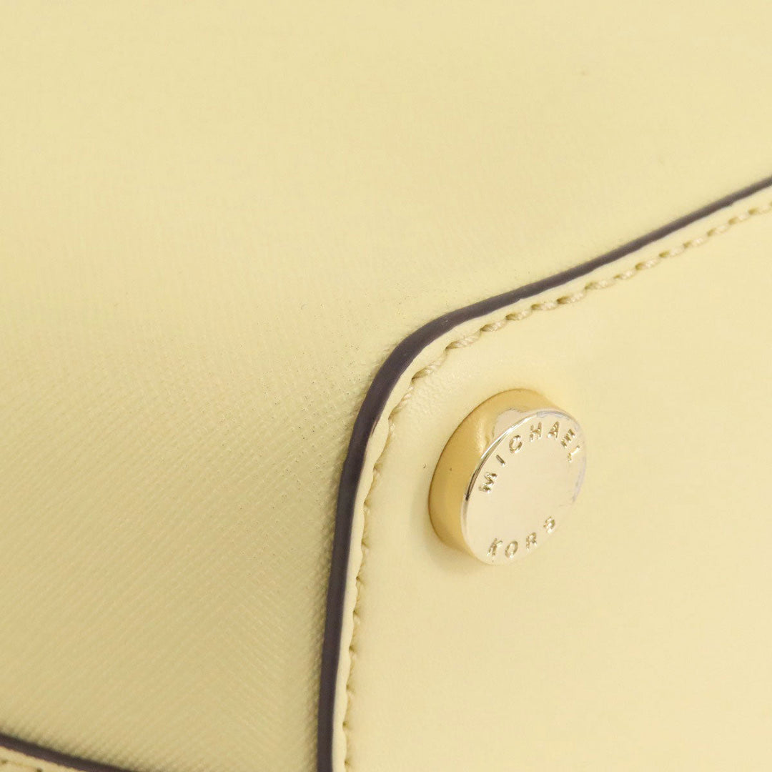 MICHAEL KORS Handbag PVC beige 2WAY Women Used Authentic