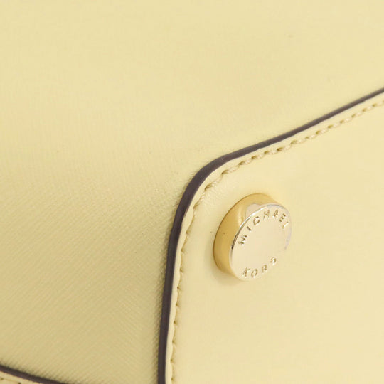 MICHAEL KORS Handbag PVC beige 2WAY Women Used Authentic
