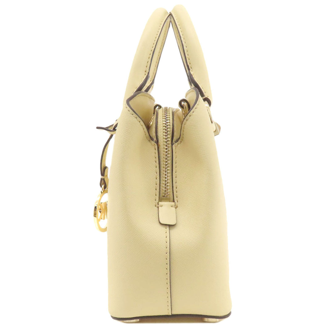 MICHAEL KORS Handbag PVC beige 2WAY Women Used Authentic