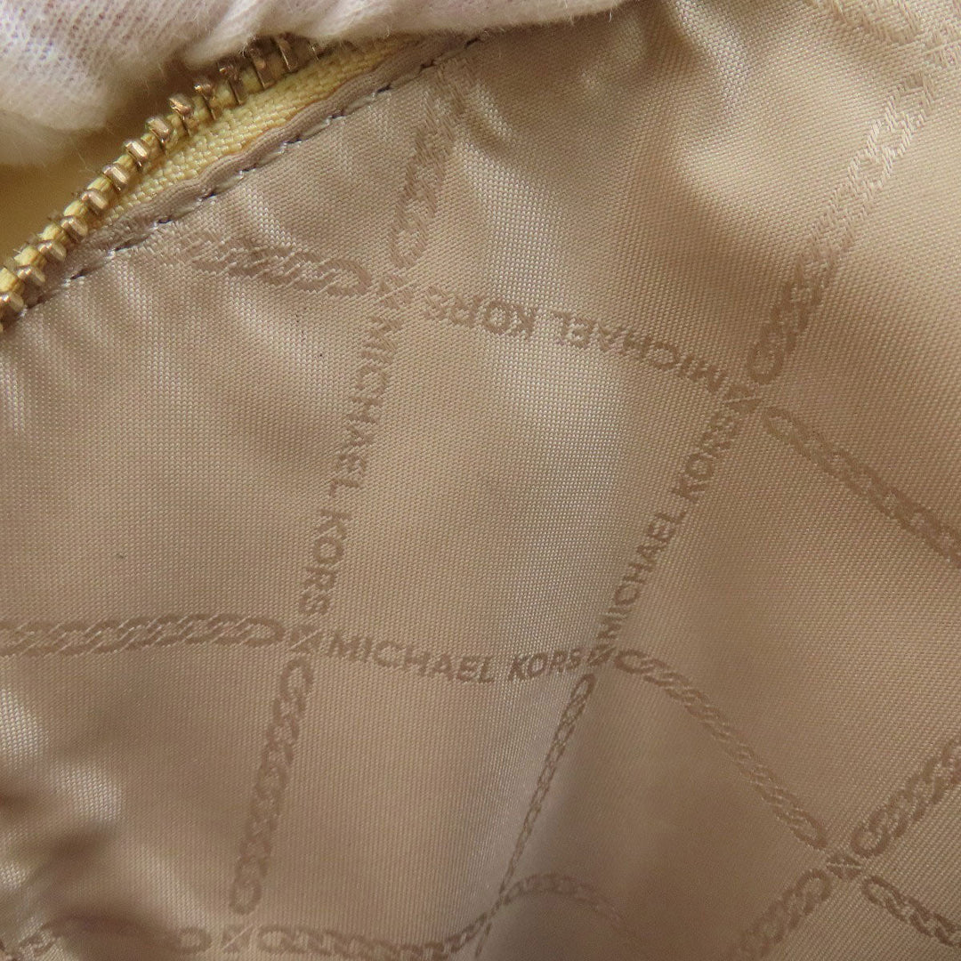 MICHAEL KORS Handbag PVC beige 2WAY Women Used Authentic