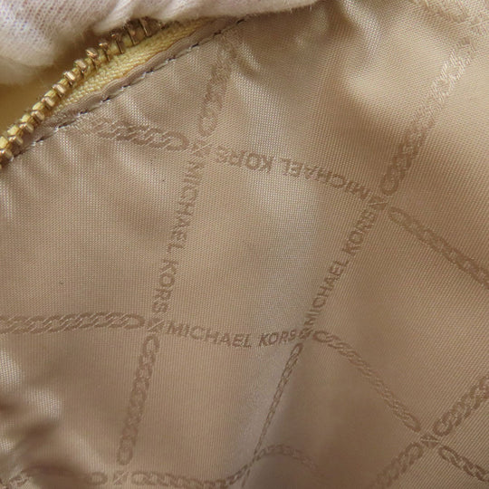 MICHAEL KORS Handbag PVC beige 2WAY Women Used Authentic