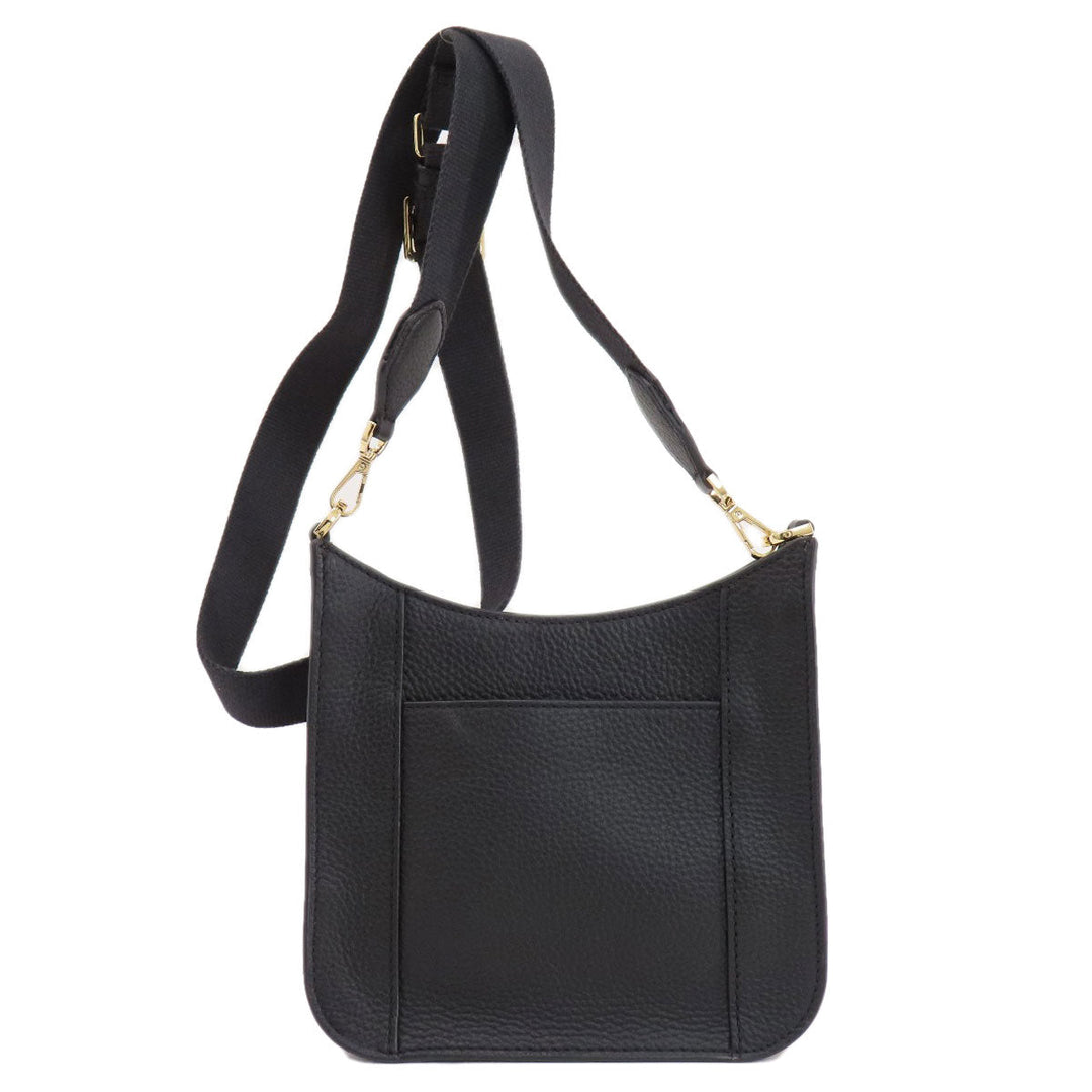 MICHAEL KORS Shoulder Bag leather black logo Women Used Authentic