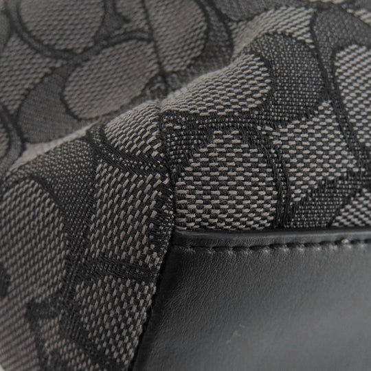 COACH Handbag F57830 canvas gray Signature 2WAY Women Used Authentic