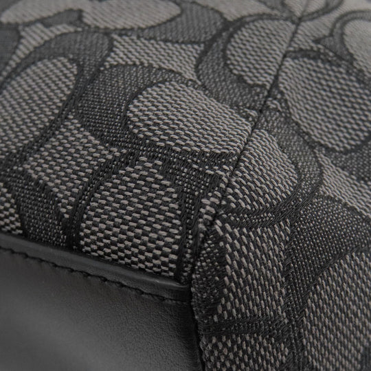 COACH Handbag F57830 canvas gray Signature 2WAY Women Used Authentic