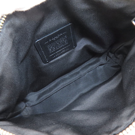 COACH Handbag F57830 canvas gray Signature 2WAY Women Used Authentic