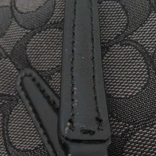 COACH Handbag F57830 canvas gray Signature 2WAY Women Used Authentic